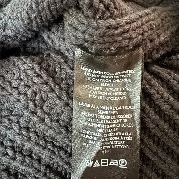 Free People | Black Cotton-Blend Pullover Bell Song Sweater | Size XS - Picture 12 of 13